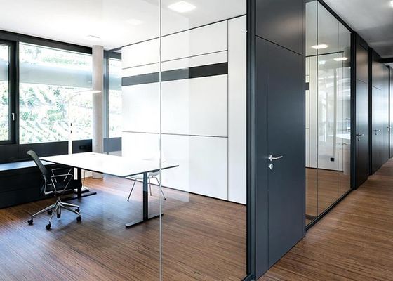 Tempered Full Height Glass Partition Panorama Full Transparent Glass Partition Wall