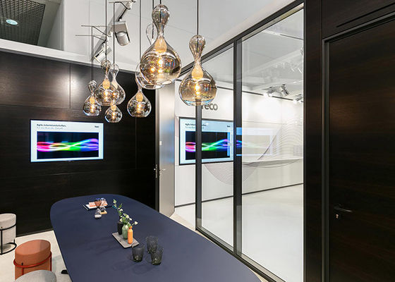 Privacy Smart Dimming Glass Partition Wall Smart Glazed With Controller Single / Double Glass