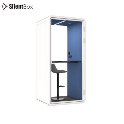 Adjustable Modular Silent Booth with 30+--5db Noise Reduction Coefficient for Private Meetings and Office Pods