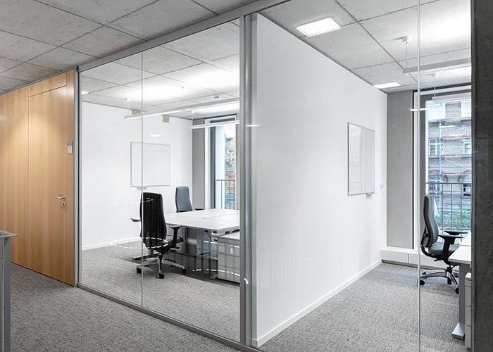 Tempered Full Height Glass Partition Panorama Full Transparent Glass Partition Wall