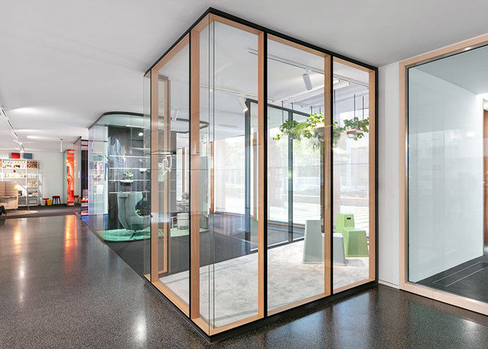 All-Steel Fireproof Glass Partition Wall - 2-Hour Fire Resistance