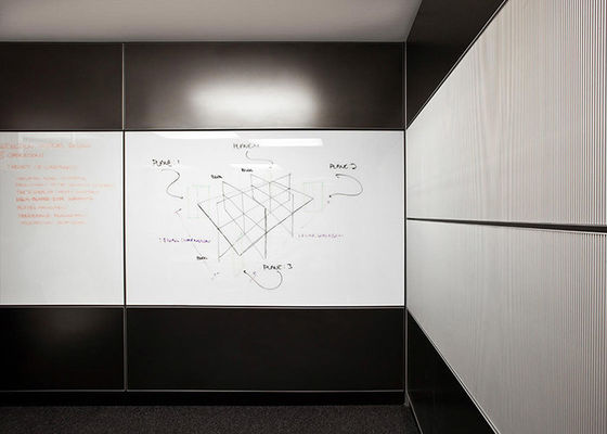 3mm Kalınlığı Alüminyum Çerçeve Katı Tüm Çelik Ofis Bölme Duvarı Ticari Oda için Özel Boyutlu Yangın Koruması