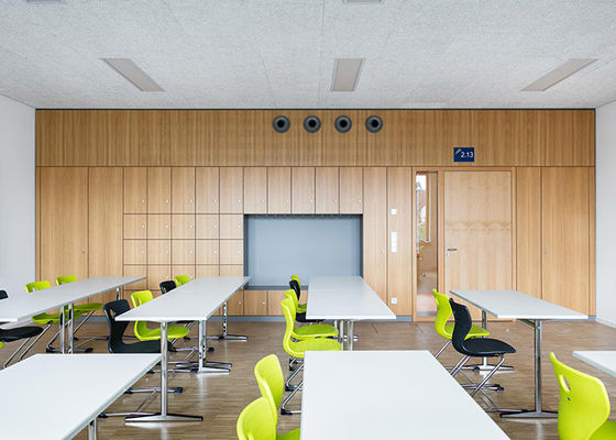 Çevre dostu sökülebilir katı bölme duvarı çelik yangın geçirmez tahta gizlilik toplantı bölme duvarı